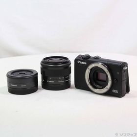 〔中古〕Canon(キヤノン) ミラーレス一眼カメラ EOS M100ブラック・ダブル レンズキット〔276-ud〕