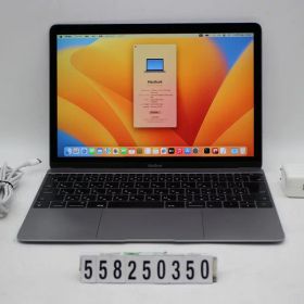 Apple MacBook 12in 2017 A1534 スペースグレイ Core m3 7Y32 1.2GHz/8GB/256GB(SSD)/12W/WQXGA(2304x1440)【中古】【20251112】