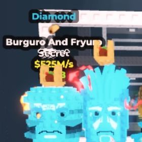 【１変異￤ダイヤ￤525M/s】激レアバーガーポテトマック／Burguro and Fryuro | ロブロックス(ROBLOX)のアカウントデータ、RMTの販売・買取一覧