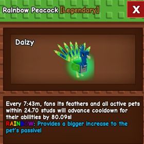 Grow a garden 庭を育てる Rainbow Peacock | ロブロックス(ROBLOX)のアカウントデータ、RMTの販売・買取一覧