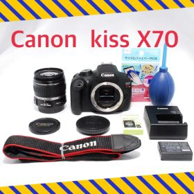 軽量で持ち歩き撮影に最適❤️Canon kiss X70❤️一眼レフ