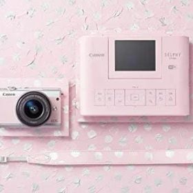 【中古】Canon ミラーレス一眼 EOS M100 リミテッドピンクフォトキット EF-M15-45 IS STM/SELPHY CP1300付属