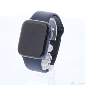 〔中古〕Apple(アップル) Apple Watch Series 6 GPS + Cellular 44mm ブルーアルミニウムケース ディープネイビースポーツバンド〔377-ud〕
