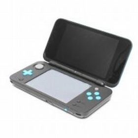 【箱説なし】Newニンテンドー2DS LL:ブラック×ターコイズ(JANSBAAA)/本体(携帯ゲーム機)
