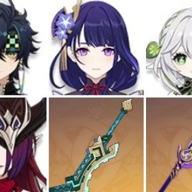 ナヒーダ+ティナリ+キィニチ1凸+モナ2凸+夢見月瑞希+四風原典+草薙の稲光+チャスカ+雷電将軍+山 | 原神のアカウントデータ、RMTの販売・買取一覧