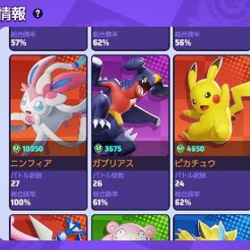 ニンフィア勝率100% 引退アカウント | ポケモンユナイトのアカウントデータ、RMTの販売・買取一覧