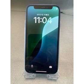 美品 国内版 SIMフリー iPhone12 mini 128GB ブルー色(スマートフォン本体)