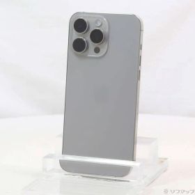 〔中古品〕 iPhone15 Pro Max 256GB ナチュラルチタニウム MU6R3J／A SIMフリー【297】