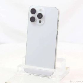 〔中古品〕 iPhone15 Pro Max 256GB ホワイトチタニウム MU6Q3J／A SIMフリー【276】