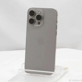 〔中古品〕 iPhone15 Pro Max 256GB ナチュラルチタニウム MU6R3J／A SIMフリー【297】