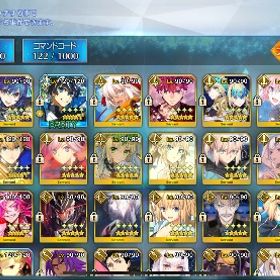 FGO｜星5=117体｜星4=140↑｜Lv120×7・Lv100×10｜宝具5×5｜奏章Ⅵクリア｜ | FGOのアカウントデータ、RMTの販売・買取一覧