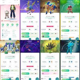 即戦力垢❗️2016年❗️色違い伝説100％❗️ザシアン剣の王96❗️盾の王98❗️色違い106体 | ポケモンGOのアカウントデータ、RMTの販売・買取一覧