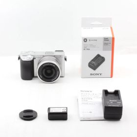 【美品】SONY ソニー ミラーレス一眼カメラ α6400 パワーズームレンズ シルバー ILCE-6400L