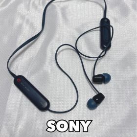 SONY WI-C100 ワイヤレスイヤホン ネイビー