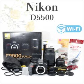 付属品充実✨ニコン D5500 ダブルレンズ✨一眼レフ Wi-Fi対応 初心者◎