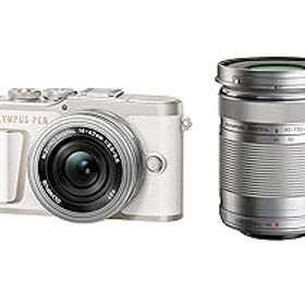 OLYMPUS ミラーレス一眼カメラ PEN E-PL10 EZダブルズームキット ホワイト(中古品)