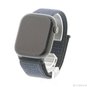 〔中古〕Apple(アップル) Apple Watch Series 10 GPS 46mm ジェットブラックアルミニウムケース インクスポーツループ〔262-ud〕