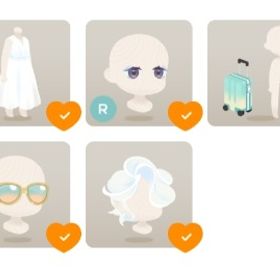 アイテム8点 リゾートハーフアップヘア1点＋他7点 | リヴリーアイランドのアイテム、RMTの販売・買取一覧