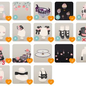 【第5回 リヴクリ】 mocoショップ 全アイテム18種22点セット【リヴアクセ3つずつ】 | リヴリーアイランドのアイテム、RMTの販売・買取一覧