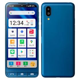 シンプルスマホ6 A201SH インディゴブルー【SoftBank版 SIMフリー】 SHARP 当社3ヶ月間保証 中古 イオシス