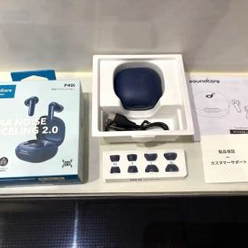 Soundcore P40i ワイヤレスイヤホン ダークブルー 美品 全揃い