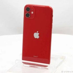 〔中古品〕 iPhone11 64GB プロダクトレッド MWLV2J／A SIMフリー【352】