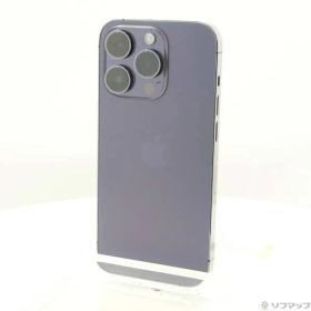 〔中古品〕 iPhone14 Pro 512GB ディープパープル MQ283J／A SIMフリー【198】