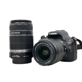 Canon キャノン EOS Kiss X7 ダブルズーム キット EF-S 18-55mm 3.5-5.6 IS / 55-250mm 4-5.6 カメラ ジャンク K10628000