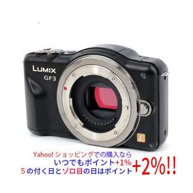 【中古】Panasonic LUMIX DMC-GF3-K ボディ エスプリブラック 本体いたみ