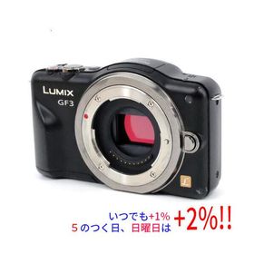 【中古】Panasonic LUMIX DMC-GF3-K ボディ エスプリブラック 本体いたみ
