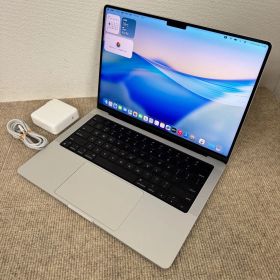 【美品】Apple MacBook Pro 14(2021, A2442) M1 PRO / RAM 32GB / SSD 512GB / シルバー / 充放電回数 : 124 [MC083]