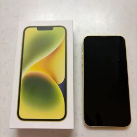 Apple iPhone 14 イエロー 本体 美品 ケース付