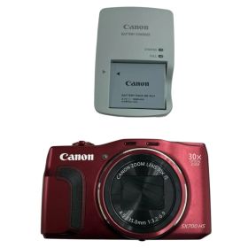 186000 動作確認済み canon キャノン コンパクトデジタルカメラ PowerShot SX700 HS PC2047 レッド