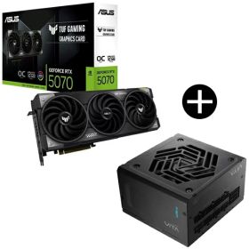 ASUS TUF-RTX5070-O12G-GAMING グラフィックカード + FSP VITA-1000GM ATX電源ユニット (1000W) セット