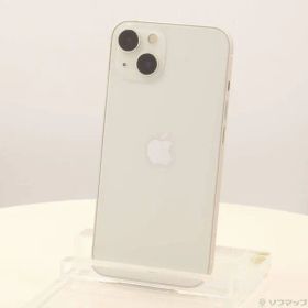 〔中古品〕 iPhone13 128GB スターライト MLND3J／A SIMフリー 〔ネットワーク利用制限▲〕【377】