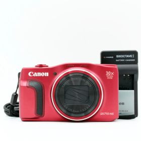 【新品級】CANON PowerShot SX710 HS レッド 光学30倍ズーム#8009