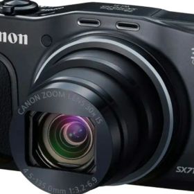 美品 PowerShot SX710 HS ブラック 光学30倍/レザーケース付