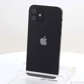 〔中古品〕 iPhone12 64GB ブラック MGHN3J／A SIMフリー【258】
