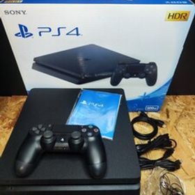 【美品】通電動作確認済み/初期化済み CUH-2100A PlayStation4 500GB プレステ4 PS4 ジェットブラック SONY 付属品完備