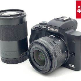 【中古】 【良品】 キヤノン EOS Kiss M ダブルズームキット ブラック