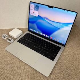 【美品】Apple MacBook Pro 14(2021, A2442) M1 PRO / RAM 32GB / SSD 512GB / 英語KB / シルバー / 充放電回数 : 124 [MC083]