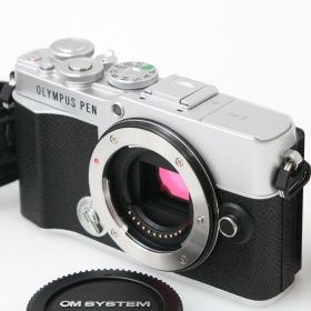 【中古】【美品】オリンパス OLYMPUS PEN E-P7 ボディ [シルバー] CA01-M5055-3U3A オリンパス OLYMPUS PEN ミラーレス マイクロフォーサーズマウント 手ブレ補正 4K対応