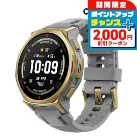 ＼2000円OFFクーポン+さらに9倍／ アマズフィット T-Rex 3 Pro 44mm 充電式クォーツ スマートウォッチ ブランド メンズ レディース チタン Bluetooth Amazfit SP170079-C243 デジタル アークティックゴールド