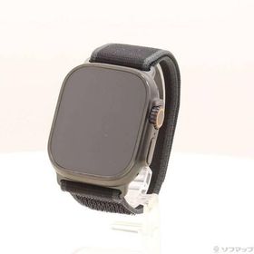 〔中古〕Apple(アップル) Apple Watch Ultra 2 GPS + Cellular 49mm ブラックチタニウムケース ブラックトレイルループ〔352-ud〕