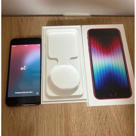 アイフォーン(iPhone)のiPhoneSE3 64GB バッテリー100% SIMロックなし(スマートフォン本体)