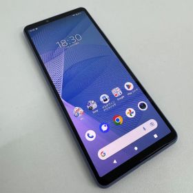 【美品】SONY ソニー Xperia 10 III SOG04 128GB ブルー SIMフリー アンドロイド スマホ 本体