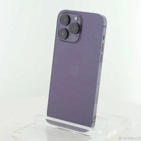 〔中古品〕 iPhone14 Pro Max 512GB ディープパープル MQ9J3J／A SIMフリー【371】