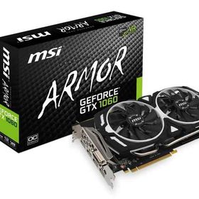 【中古】MSI GeForce GTX 1060 ARMOR 6G OC グラフィックスボード VD6103