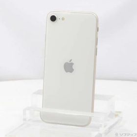 〔中古品〕 iPhone SE 第3世代 64GB スターライト MMYD3J／A SoftBank 〔ネットワーク利用制限▲〕【377】