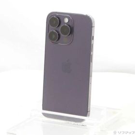 〔中古品〕 iPhone14 Pro 128GB ディープパープル MQ0F3J／A SIMフリー【352】